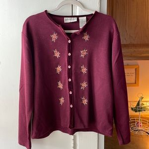 Vintage embroidered cardigan
